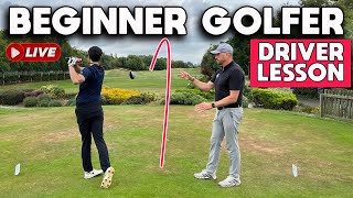 Beginner Golfer Goes From Slice To Draw With Driver In This Live Golf Lesson