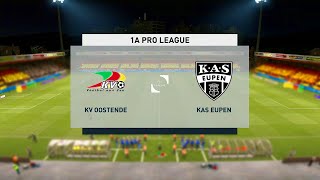 Oostende vs Eupen | Belgian Pro League (12/01/2021) | Fifa 21