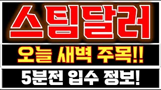 [스팀달러 분석] 🔥 \