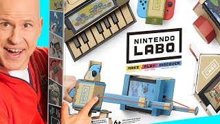 Nintendo Labo Unboxing - Let’s Play \u0026 Build | DIY Cardboard Games