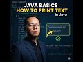 How to Print in Java | Java Output Explained for Beginners