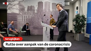 TERUGKIJKEN: Persconferentie Rutte na ministerraad