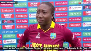 West Indies’ captain Stafanie Taylor Post Match Interview | 7th Match | India (w) vs West Indies (w)