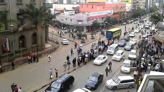 Hawkers cause disruption at Moi avenue Kenya