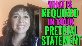 What is a Pretrial Statement in Child Custody Court?