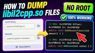 How to Dump libil2cpp.so & global-metadata.dat | IL2CPPDumper Tutorial | No Root
