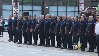 Chicago Firefighters Pay Tribute To New York Colleagues Killed On 9/11