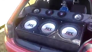 Satria gti supercharged big sound system