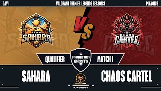 VPL Season 3 Qualifier Match 1 - Choas Cartel vs Sahara