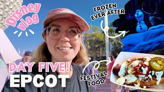 Disney World Vlog 🌎 Day 5 EPCOT early entry, Frozen Ever After, Guardians & Snacks October 2024