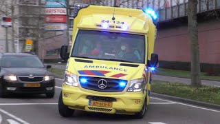 [Luchthoorn] Ambulance 24-124 post Heerlen met zeer hoge spoed onderweg naar meldingen!