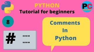 Comments in python | Python tutorial for beginners in hindi | Class #8