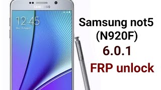 Samsung not5(N920F) frp unlock (6.0.1) without PC