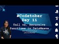 Recursive vs. Tail Recursive functions in DataWeave | #Codetober 2021 Day 11
