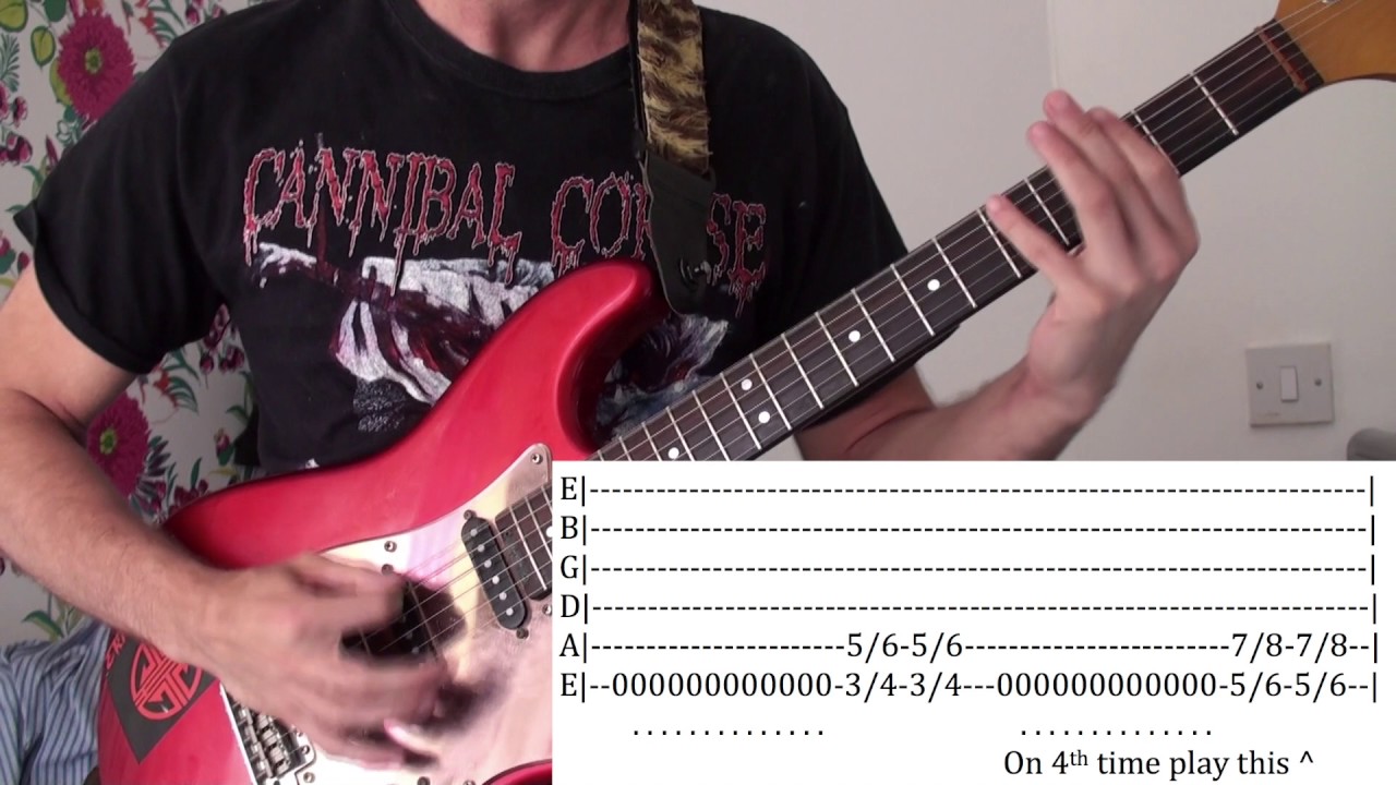 How To Play GOOD And EASY Metal Riffs - Downpicking And Powerchords ...