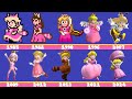 Evolution of Princess Peach Flying Power-ups, Animations Super Mario Games And Fan Mod (1988-2024)