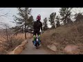 inmotion v12 ht favorite electric unicycle testing new grizzla flow raw run *fast full send*