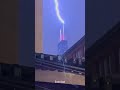 Lightning strikes Willis Tower