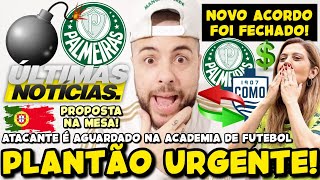 URGENTE! POR ESSA BOMBA O PALMEIRAS NÃO ESPERAVA! NOVO CAMISA 7! ACORDO FECHADO COM ITALIANOS E MAIS