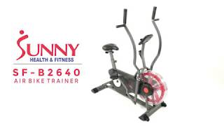 Sunny Health & Fitness SF-B2640 Air Bike Trainer