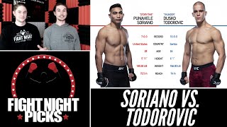 UFC Fight Night: Punahele Soriano vs Dusko Todorovic Prediction
