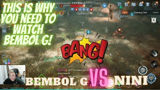 MIR4 (BEMBOL G) VS (NINI) THIS IS HOW YOU PLAY WARRIOR! 1HAND? #mir4 #mir4global #nft