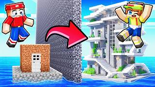 10 Seconds vs 1 Hour WATER HOUSE Build Battle!