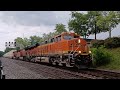 aggressively loud u0026 huge ns 283 leaders beastly bnsf 7120 u0026 6220 norfolk southern 7672 28r