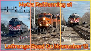 Metra Railfanning at LaGrange Road on November 12