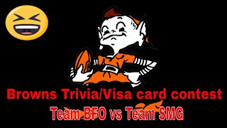 Browns Trivia/Visa card contest