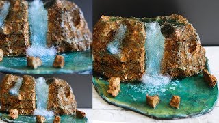 DIY WATERFALL | easy waterfall making idea| resin waterfall |