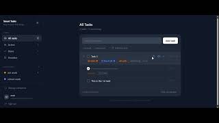 Smart Tasks – Full Stack Task Manager (React, Vercel, PostgreSQL)