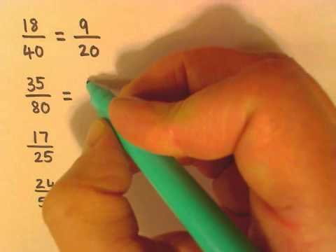 converting fractions to simplest form converting fractions to simplest form
