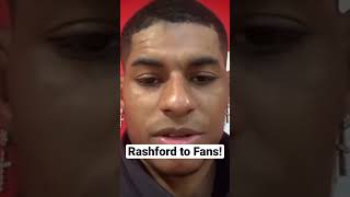 Rashford thanks fans #shorts #manunited