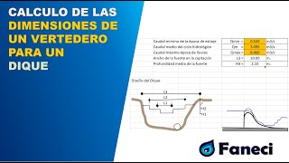 CALCULO DE LAS DIMENSIONES DE UN VERTEDERO PARA UN DIQUE TOMA📚✅💧