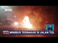 Minibus Terbakar di Tol Pankukkang,  Diduga Akibat Korsleting Listrik #iNewsSiang 27/01