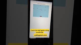 Catch the falling object game using JavaScript. Download from codingmstr.com #games