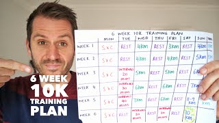 6 week 10k training plan