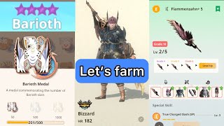 [MHN] let’s farm Barioth 9 star Greatsword Monster hunter now