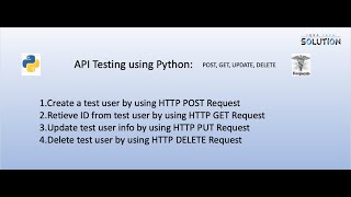 SDET: Tutorial#20 - POST, GET, PUT, DELETE| python tutorial | python tutorial for beginners