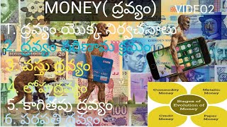 MONEY( ద్రవ్యం)/video2/Definitions and evaluation of money/appsc tspsc group1234/indian economy telu