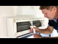 how to remove odours and mold from air conditioning unit