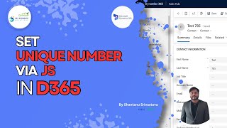 How to generate a Unique Number in Contact table in Dynamics 365 Using JavaScript