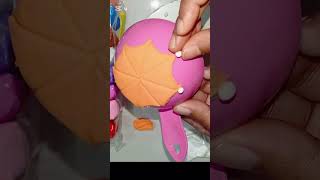 Making clay umbrella ☔#umbrella #claycrafting #diyclay #clay #diy #shorts #viralshort