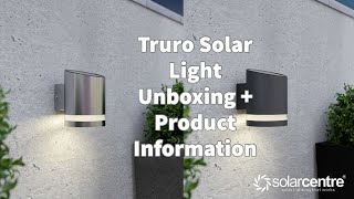 Truro Solar Wall Light \u0026 Truro Solar Wall Light Anthracite Edition