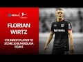 Bundesliga | Florian Wirtz I Youngest Player to Score 10 Bundesliga Goals