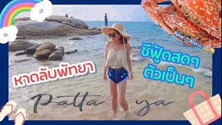 Pattaya Vlog 🌴😍 พัทยามีหาดลับ? ทำไมเพิ่งรู้? น้ำทะเลใสมาก ซีฟู้ดสดๆ ริมหาด | โบโบสตอรี่