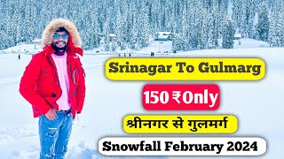 Srinagar To Gulmarg | Explore Gulmarg | Gulmarg Snowfall today 2024