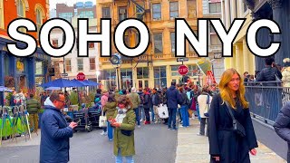 4K | SOHO New York City Walking Tour - MAIN SHOPPING AREA to Empire State Buildi