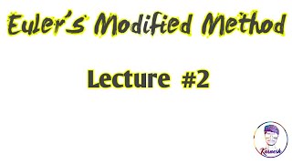 #ENGINEERING #APPILEDMATHEMATICS Euler's Modified Method #2